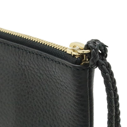 Gucci Bamboo Tassel Clutch Pouch Depth Leather Black