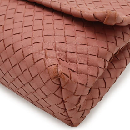 Bottega Veneta Olympia Intrecciato Small Shoulder Bag Chain Leather Pink