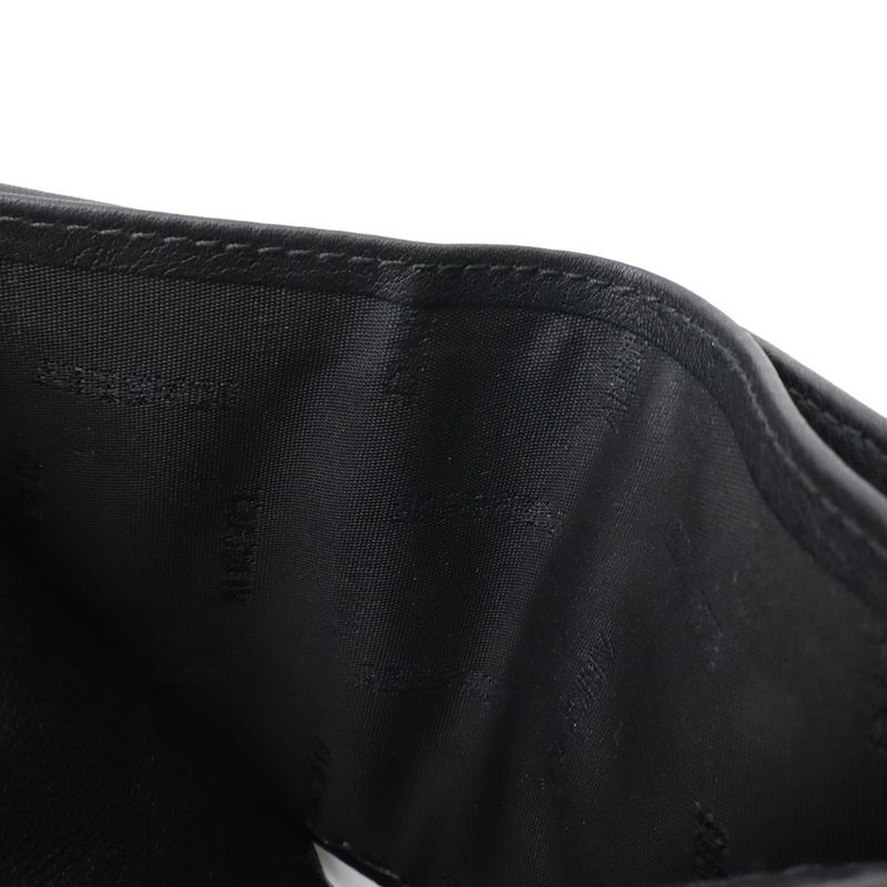 Versace Medusa Emboss Bifold Wallet Leather Nero Black