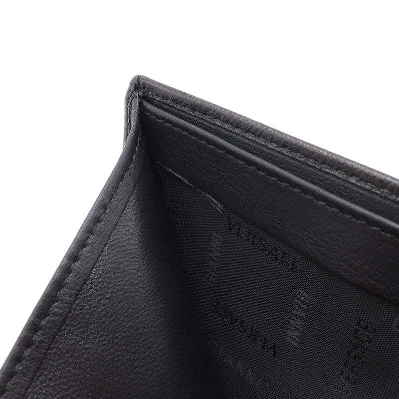 Versace Medusa Emboss Bifold Wallet Leather Nero Black