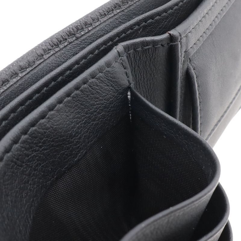 Versace Medusa Emboss Bifold Wallet Leather Nero Black