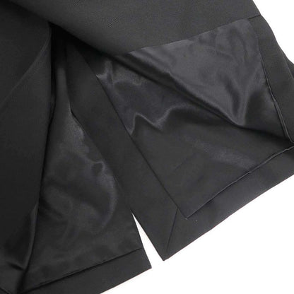 Saint Laurent Paris Wool Polyester Color Coat Black 46