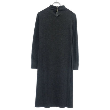 Chanel Wool Silk Knit Dress & Skirt Set Gray 36 Sweater