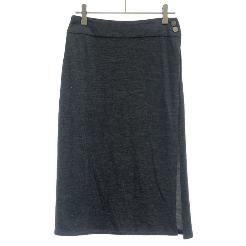 Chanel Wool Silk Knit Dress & Skirt Set Gray 36 Sweater