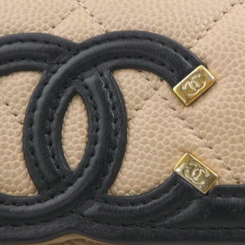 Chanel Trifold Wallet CC Filigree