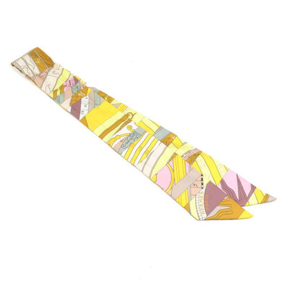 Hermes Twill Scarf Scarves Yellow