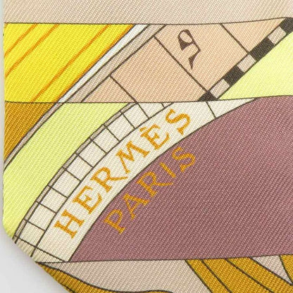 Hermes Twill Scarf Scarves Yellow