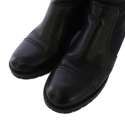 Prada Short Boots Belt Leather 36 Black