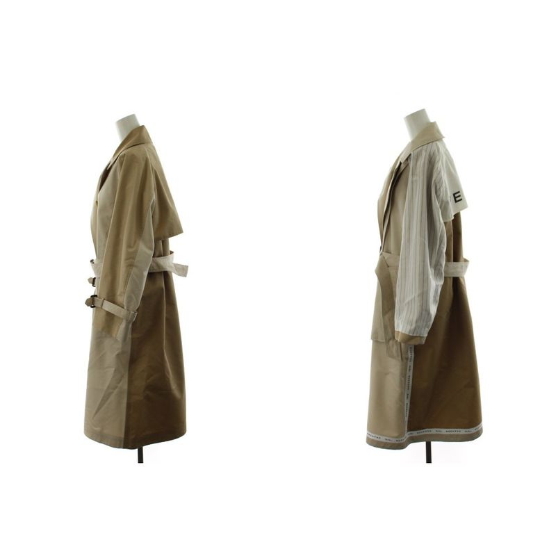 Max Mara Weekend Line Canasta Reversible Technical Trench Coat Long Length Logo