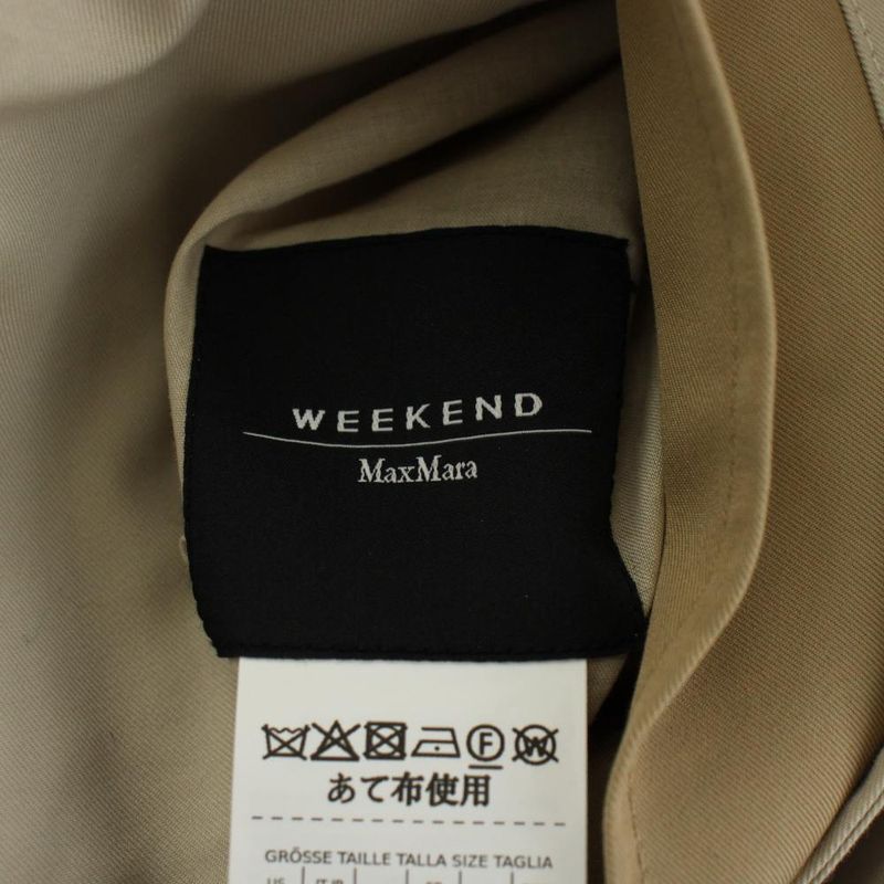 Max Mara Weekend Line Canasta Reversible Technical Trench Coat Long Length Logo