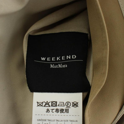 Max Mara Weekend Line Canasta Reversible Technical Trench Coat Long Length Logo