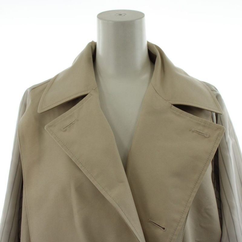 Max Mara Weekend Line Canasta Reversible Technical Trench Coat Long Length Logo