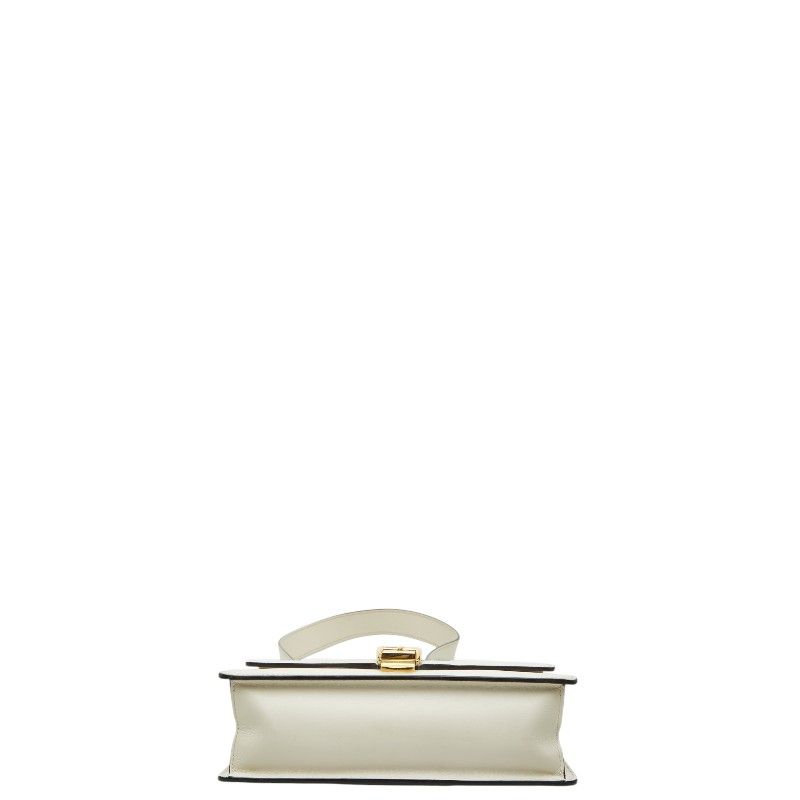Gucci Sherry Line Sylvie Shoulder Bag White Multicolor Leather