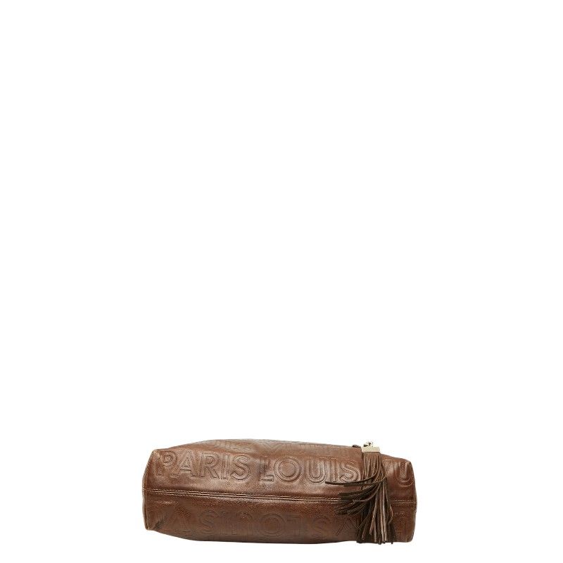 Louis Vuitton Paris Pool Wish Collection Handbag Brown Leather