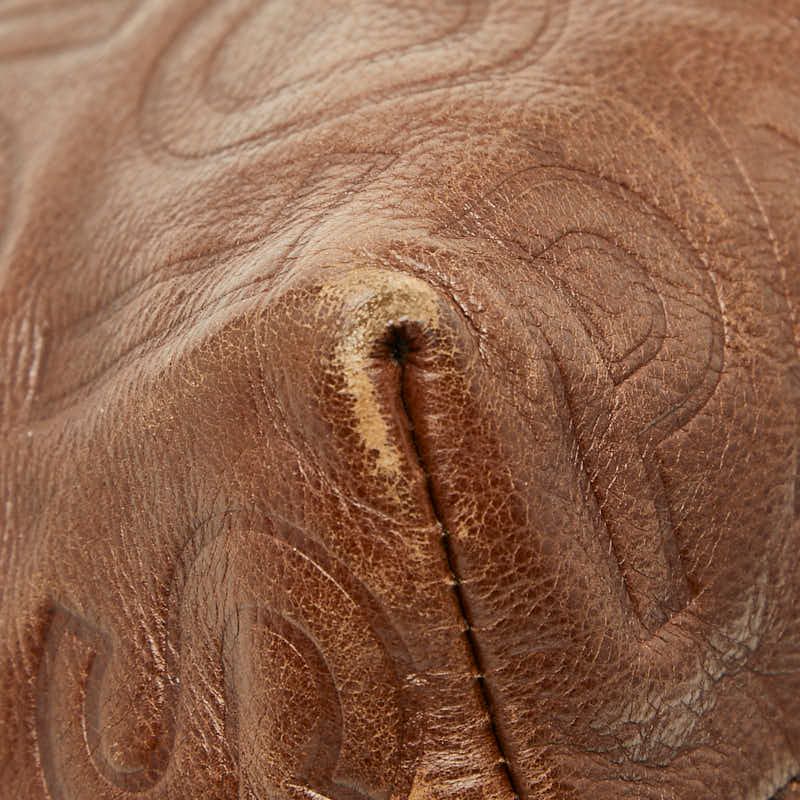 Louis Vuitton Paris Pool Wish Collection Handbag Brown Leather
