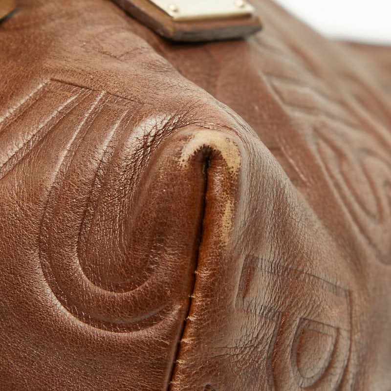 Louis Vuitton Paris Pool Wish Collection Handbag Brown Leather