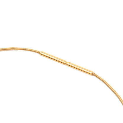 Hermes Cage de Ash Cube Necklace Gold Plated