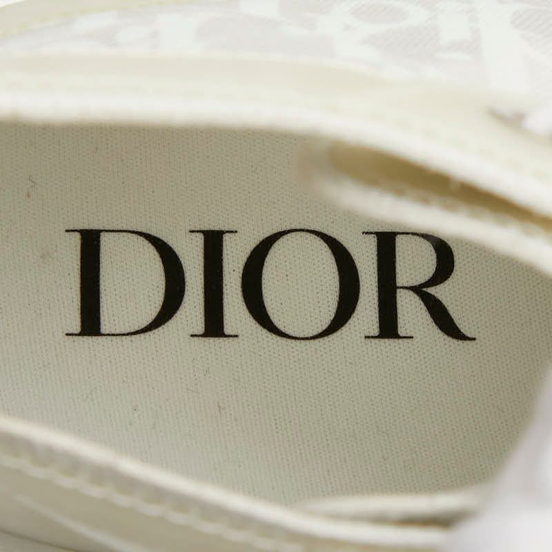 Dior Oblique League High Top Sneakers Cut 37 White Technical Fabric