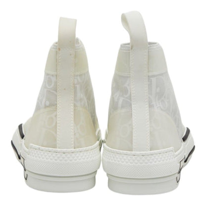 Dior Oblique League High Top Sneakers Cut 37 White Technical Fabric