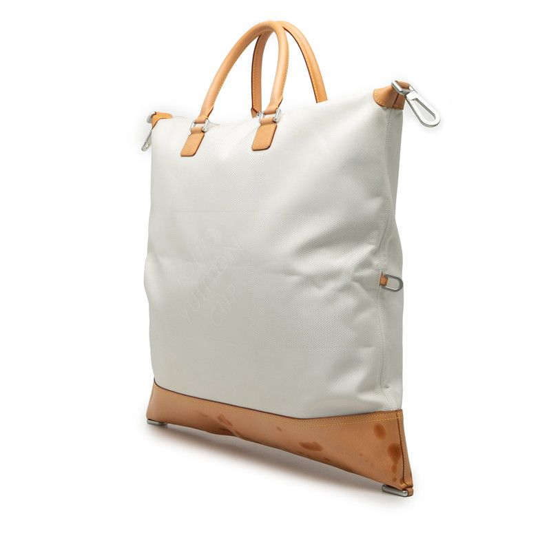 Louis Vuitton Damier Juan American Cube Shoulder Bag 2-Way White Brown Canvas
