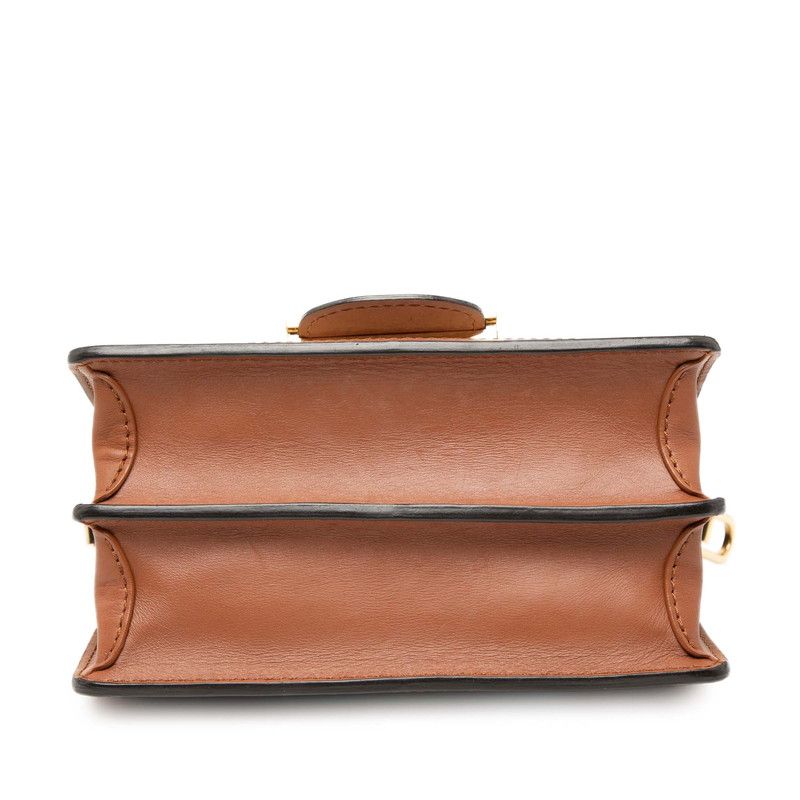 Louis Vuitton Dauphine Mini Shoulder Bag Brown Multicolor Leather