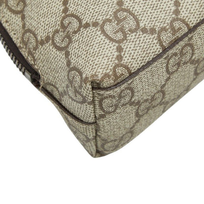 Gucci GG Supreme Gglogo Pouch Beige