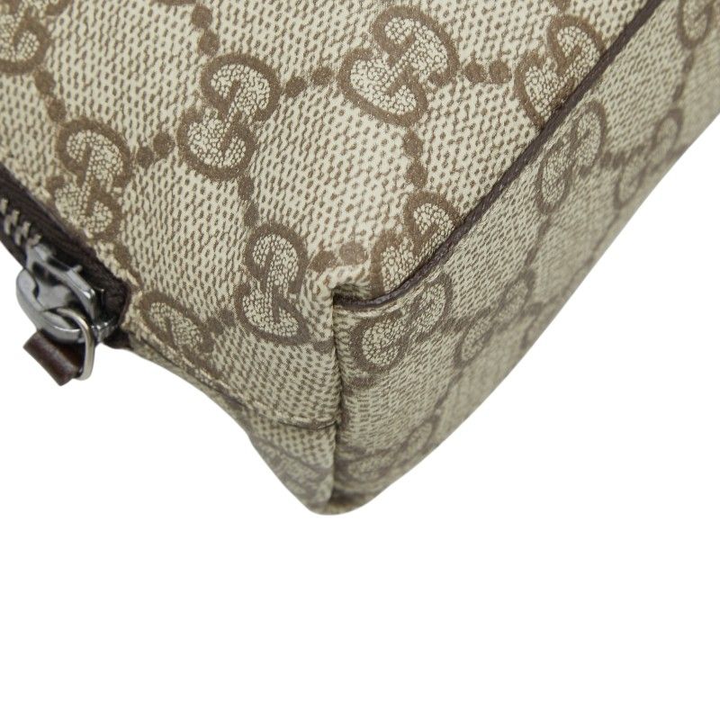 Gucci GG Supreme Gglogo Pouch Beige