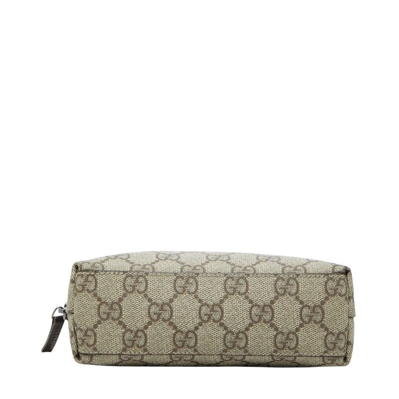 Gucci GG Supreme Gglogo Pouch Beige