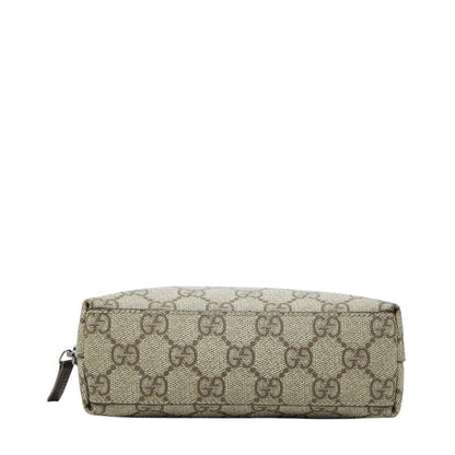 Gucci GG Supreme Gglogo Pouch Beige