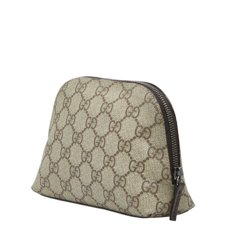 Gucci GG Supreme Gglogo Pouch Beige