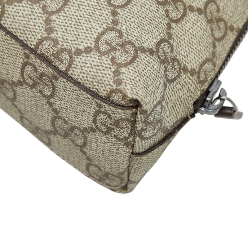 Gucci GG Supreme Gglogo Pouch Beige