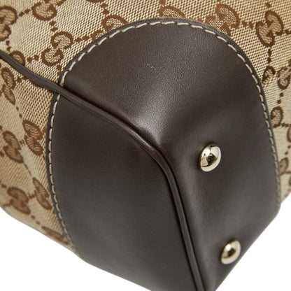 Gucci GG Canvas Sherry Line Mayfair Tote Beige Brown
