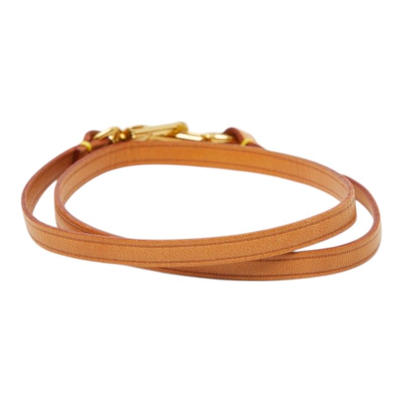 Louis Vuitton Shoulder Strap Beige Leather