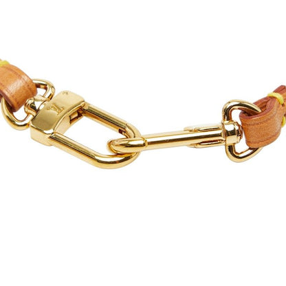 Louis Vuitton Shoulder Strap Beige Leather