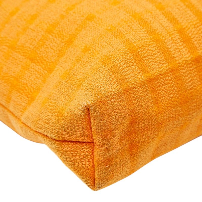 Hermes Amedaba Diago GM Tote Orange Wool Cotton