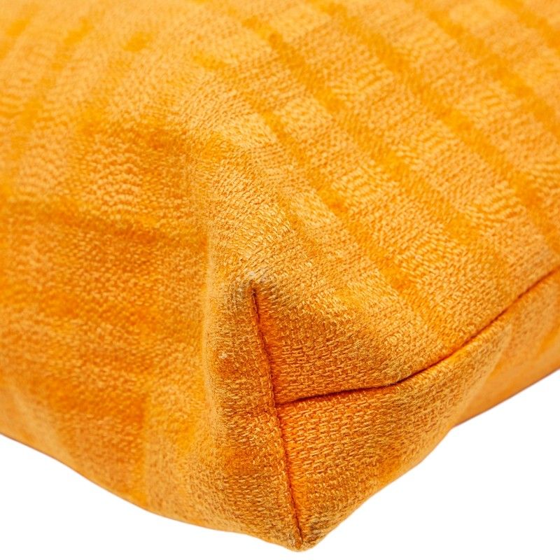 Hermes Amedaba Diago GM Tote Orange Wool Cotton