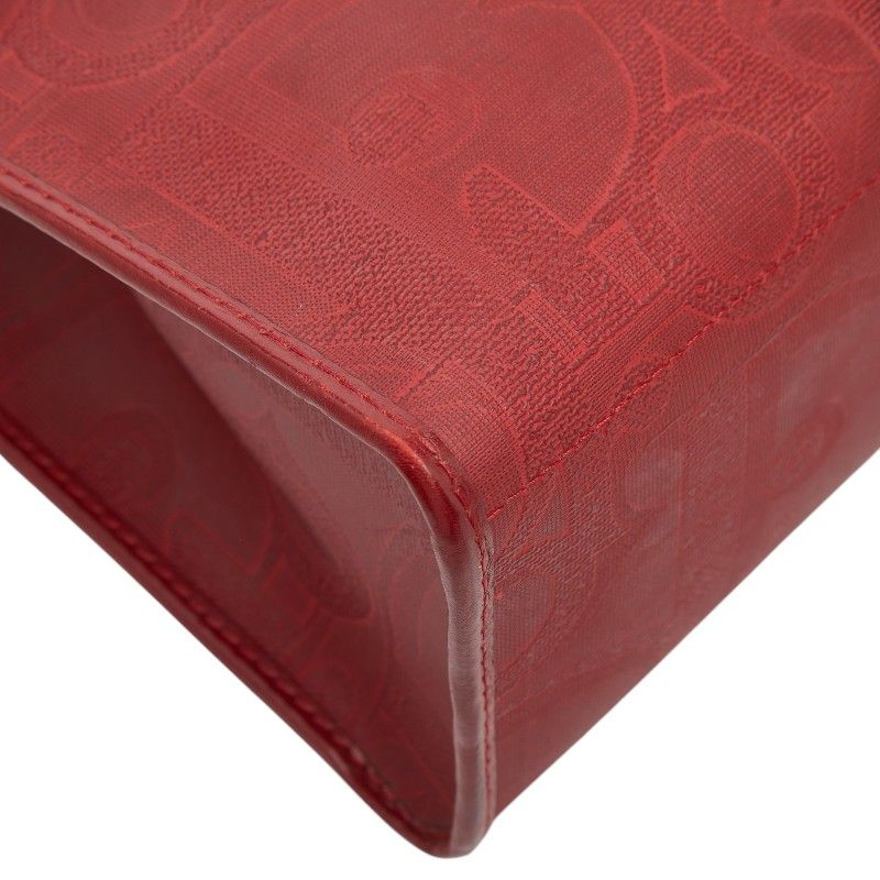 Dior Trotter 2-Way Shoulder Bag Red Leather