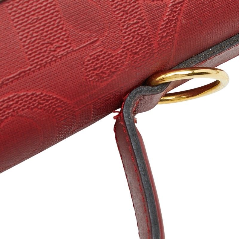 Dior Trotter 2-Way Shoulder Bag Red Leather