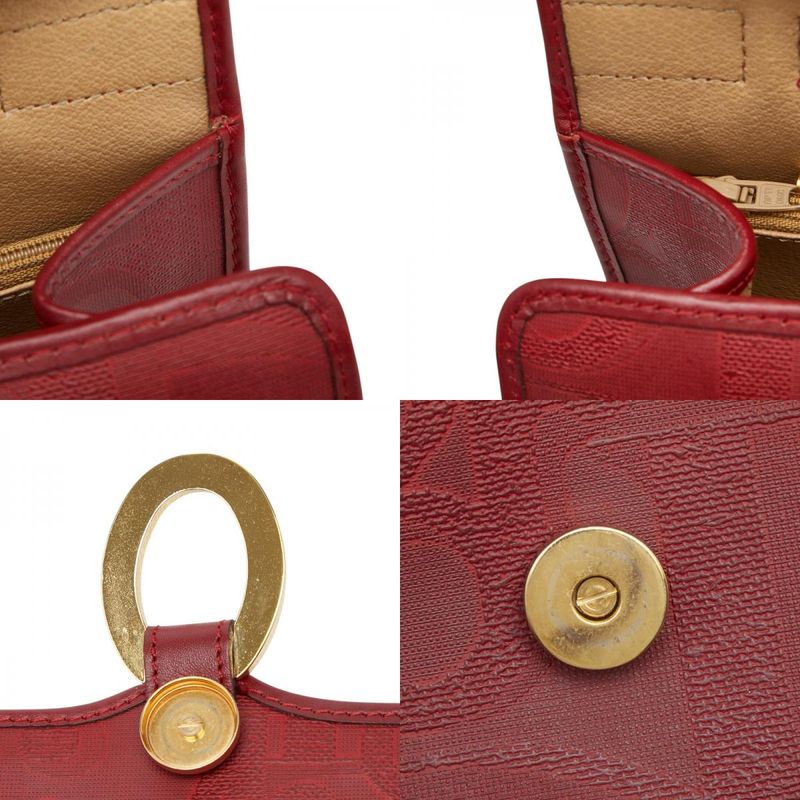 Dior Trotter 2-Way Shoulder Bag Red Leather