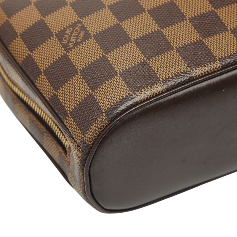Louis Vuitton Damier Salia Mini Handbag Brown Leather