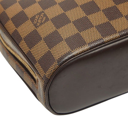 Louis Vuitton Damier Salia Mini Handbag Brown Leather
