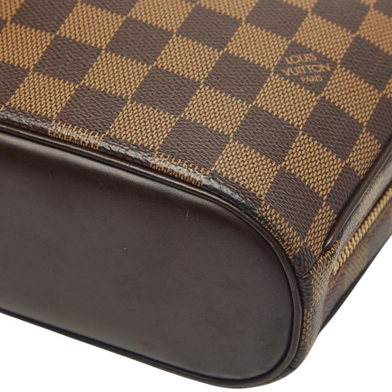 Louis Vuitton Damier Salia Mini Handbag Brown Leather