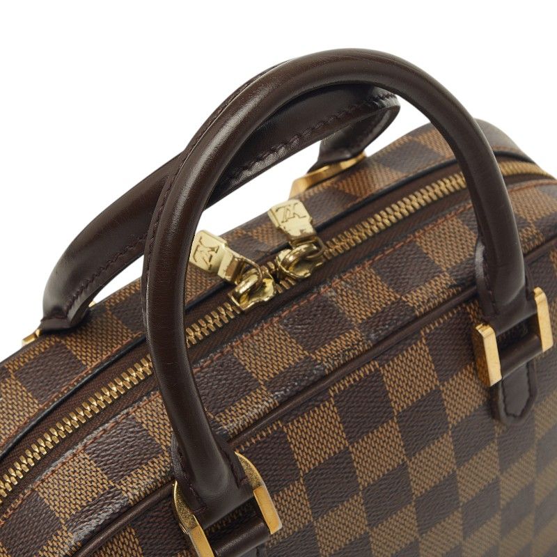 Louis Vuitton Damier Salia Mini Handbag Brown Leather