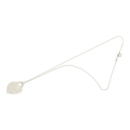 Tiffany & Co Notes Heart Tag Pendant Necklace Silver
