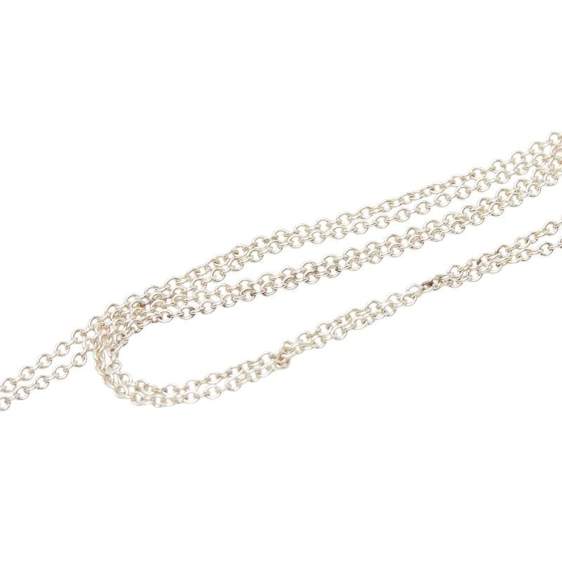 Tiffany & Co Notes Heart Tag Pendant Necklace Silver