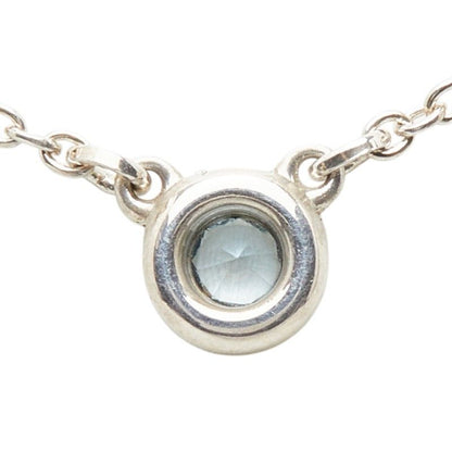 Tiffany & Co by the Yard Aquamarine Pendant Necklace Silver