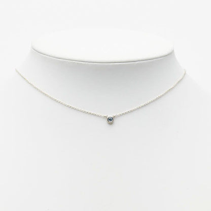 Tiffany & Co by the Yard Aquamarine Pendant Necklace Silver