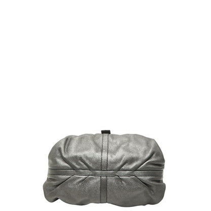 Bvlgari Chandra Handbag Gray Leather