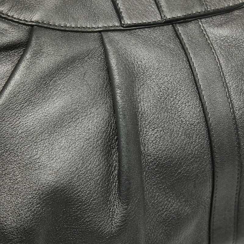 Bvlgari Chandra Handbag Gray Leather