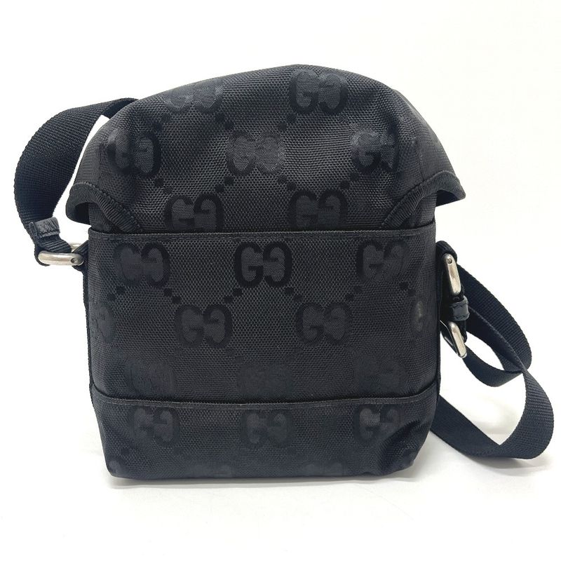 Gucci Shoulder Bag Off the Grid Nylon Leather Black
